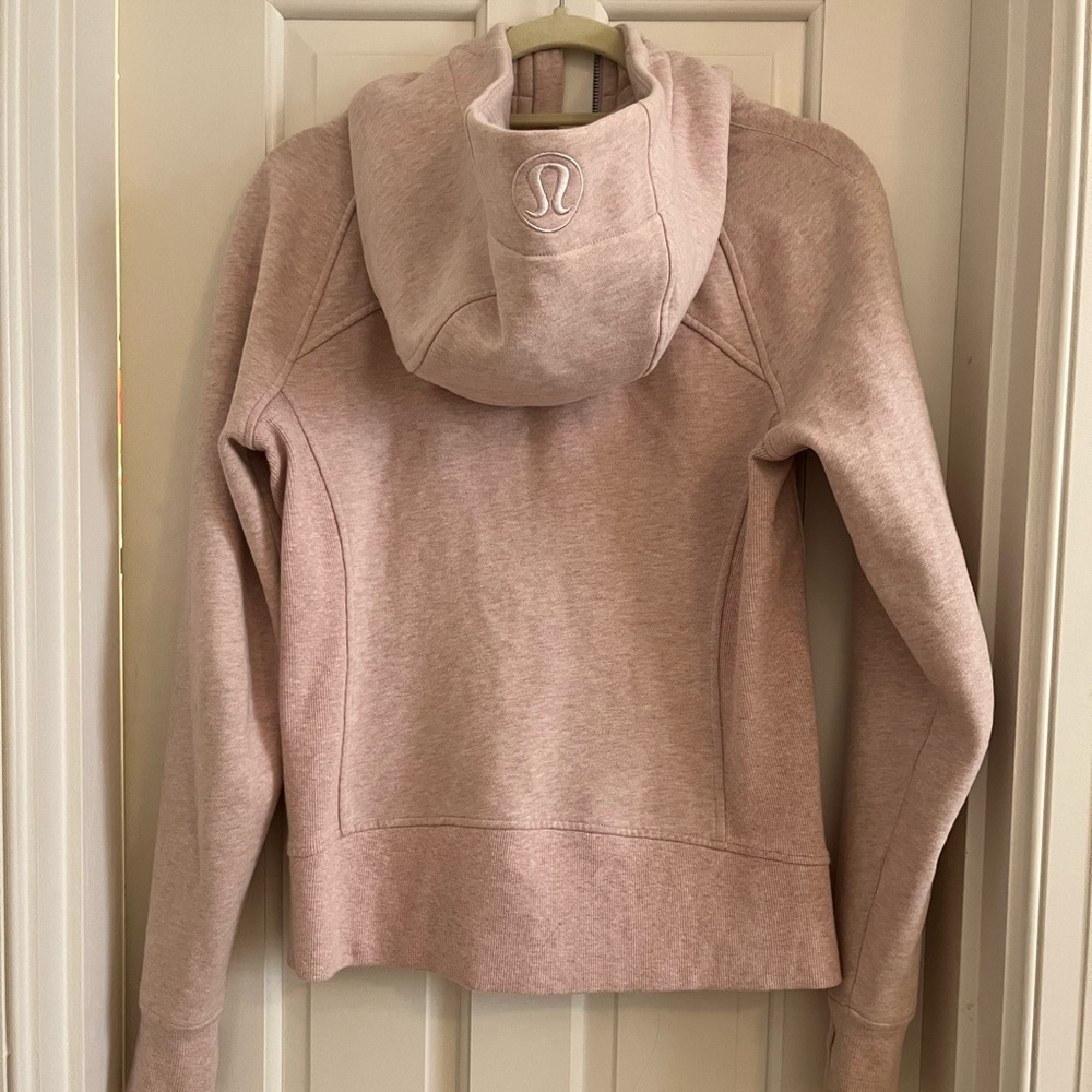 LIGHT PINK LULULEMON SUBA FULL-ZIP HOODIE